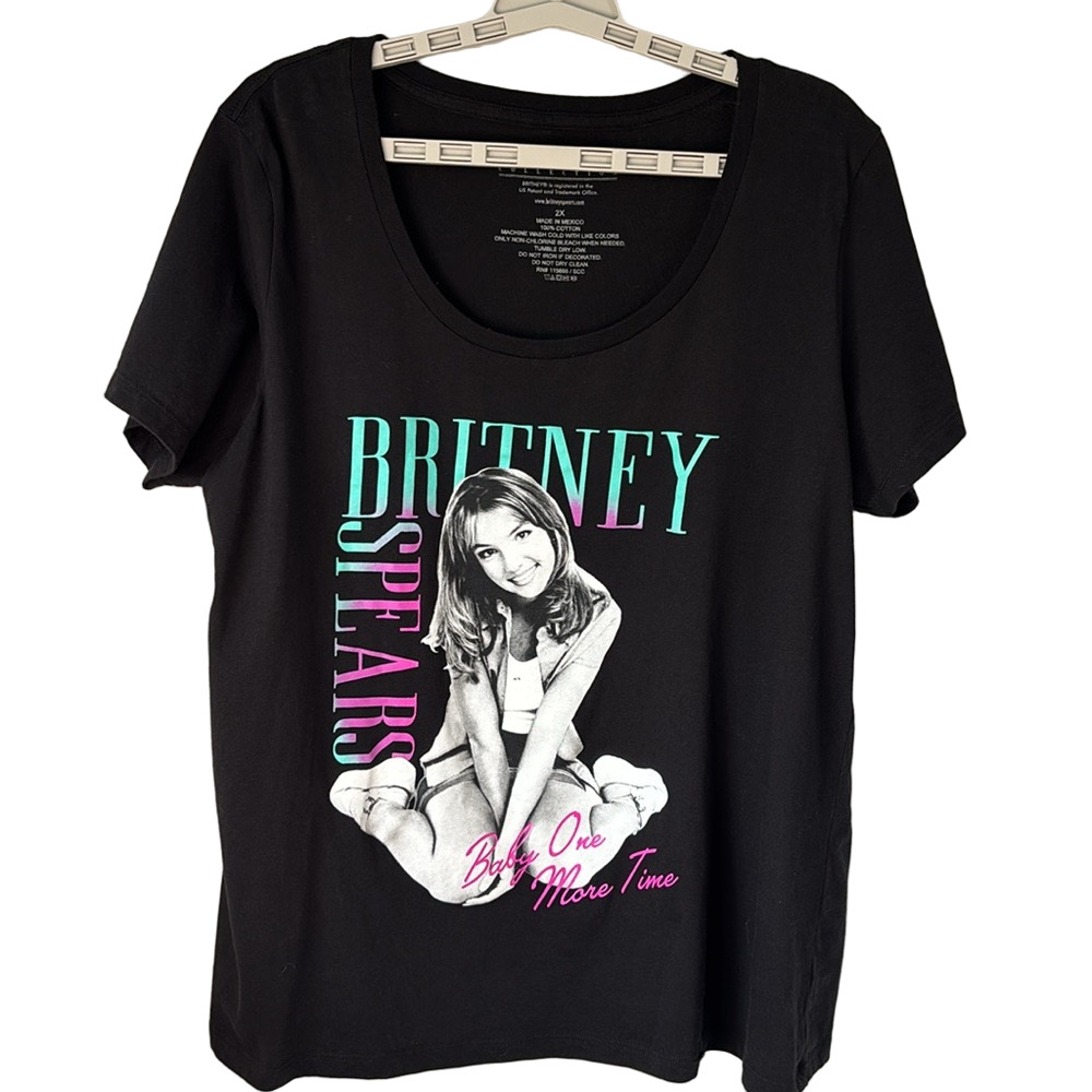 Britney Spears Collection Baby One More Time Short Sleeves T-shirt Cotton SZ 1X
